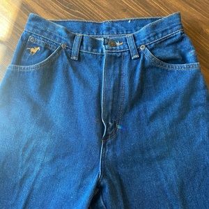 Vintage Wrangler High Rise Straight Western Jeans